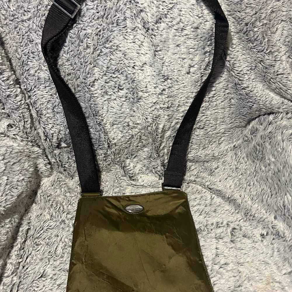 Furla bag,Green and Black Belt Bag with Adjustable Straps